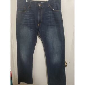 Mens Toro Jeans Brave Straight Faded Blue 38×34